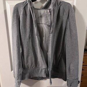 Gray Zip-Up Hoodie